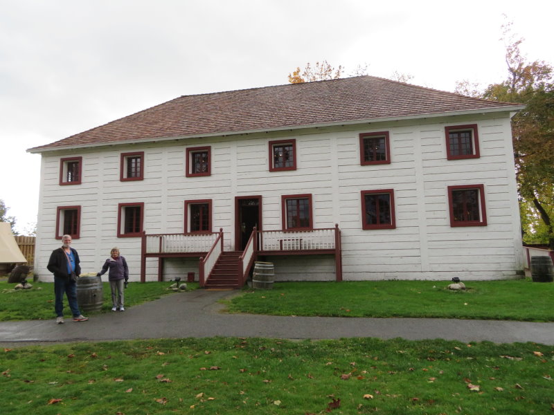 The original Fort Langley Administration Building moved to the current site